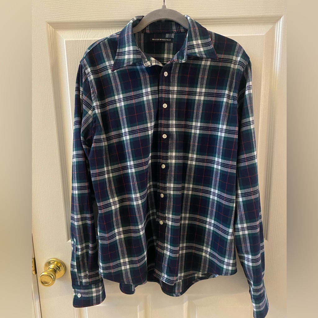 Brandy Melville Plaid Flannel Shirt
